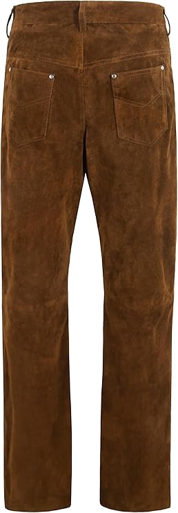 SWEDISH Choppers Suede Leather Trouser Brown