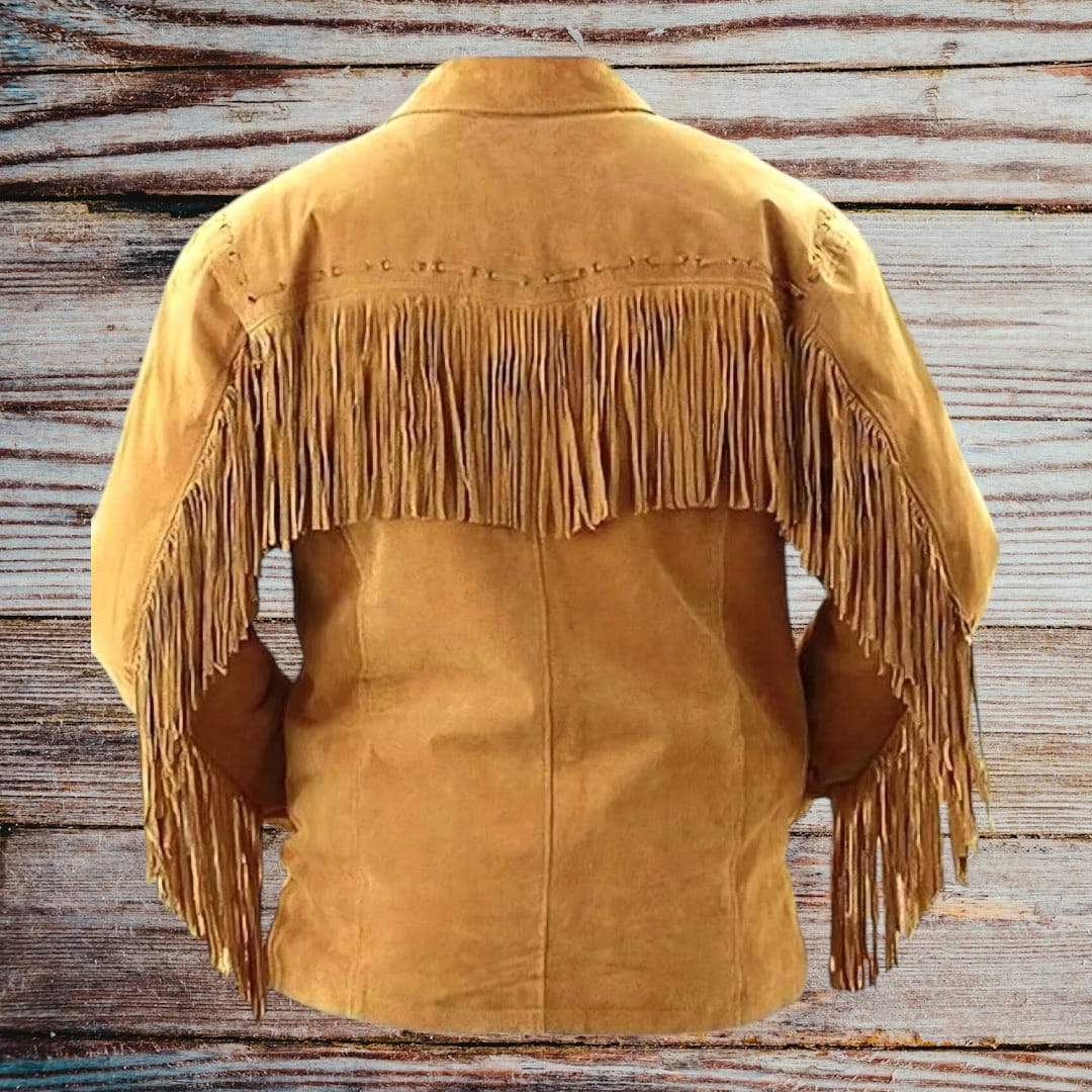 Swedish Choppers Old School Brown Suede Leather Jacket