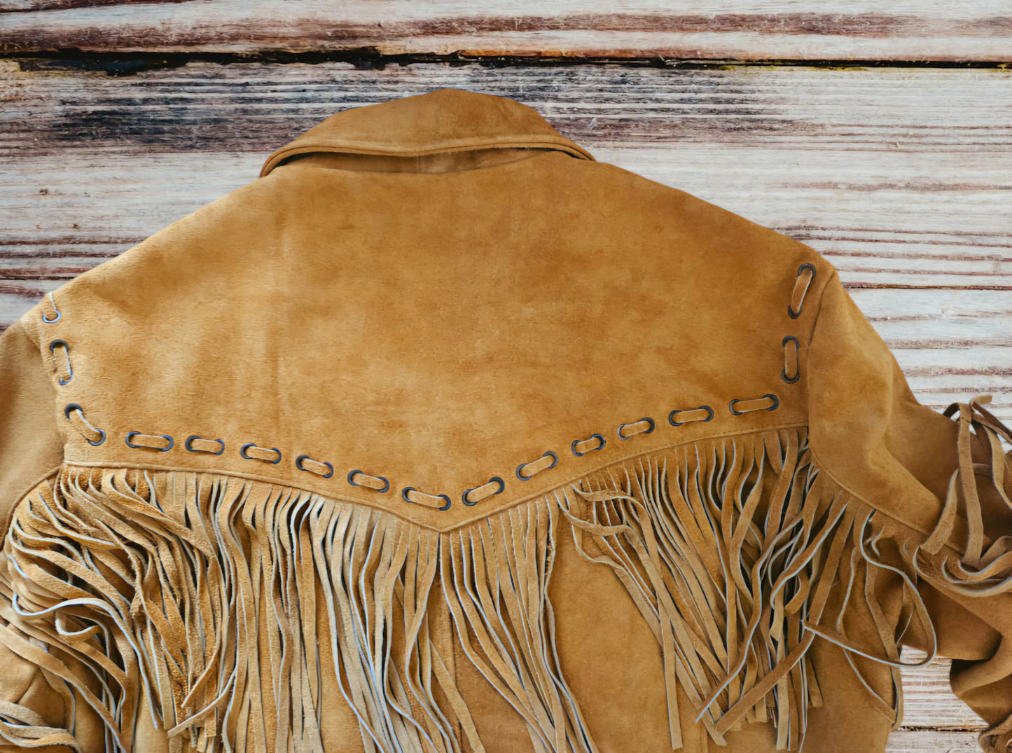 Swedish Choppers Old School Brown Suede Leather Jacket