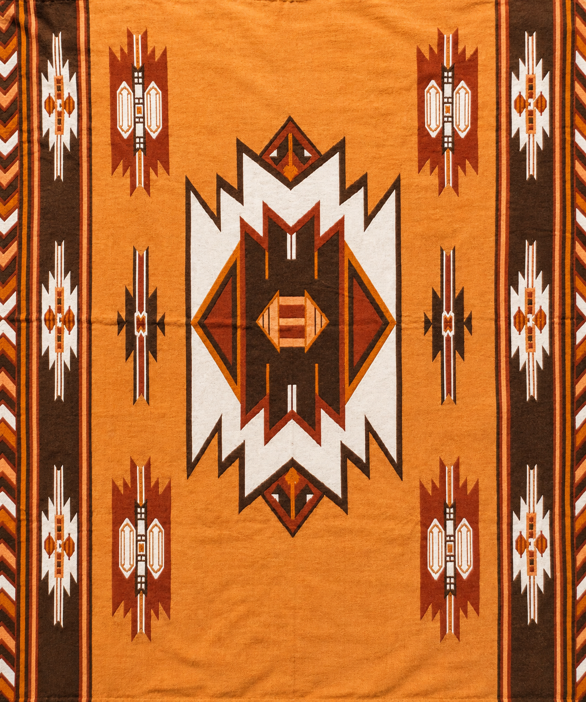 Swedish Choppers Biker Roll up tote wrap with serape native american blanket