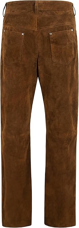 SWEDISH Choppers   Suede Leather Trouser Brown