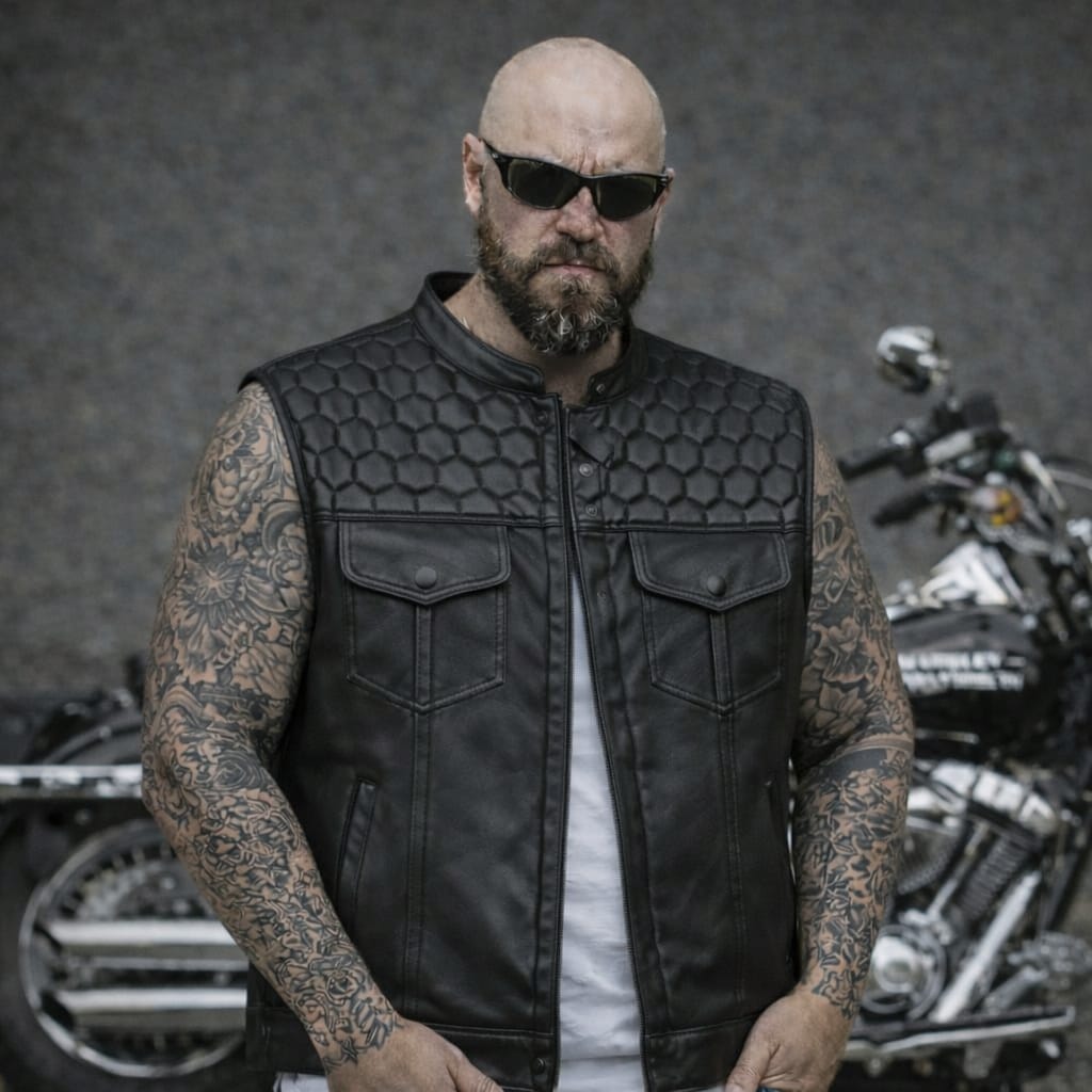 SWEDISH Choppers Honeycomb leather cut