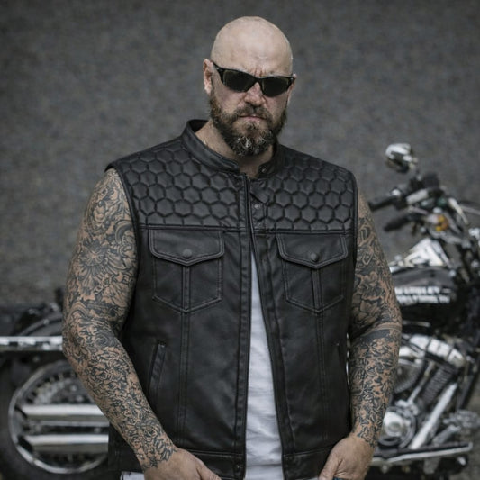 SWEDISH Choppers Honeycomb leather cut