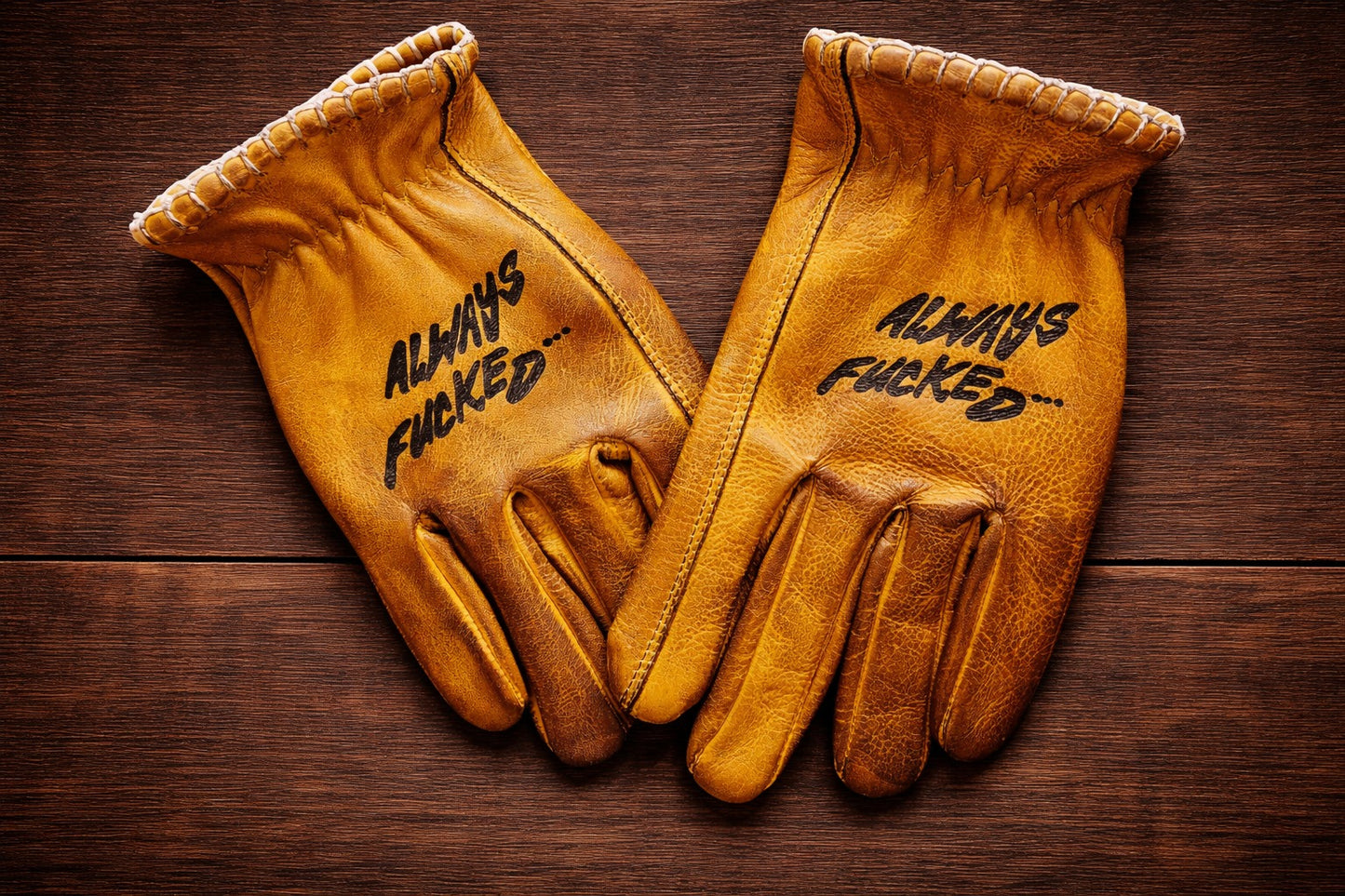 Swedish Choppers leather gloves "lucky"