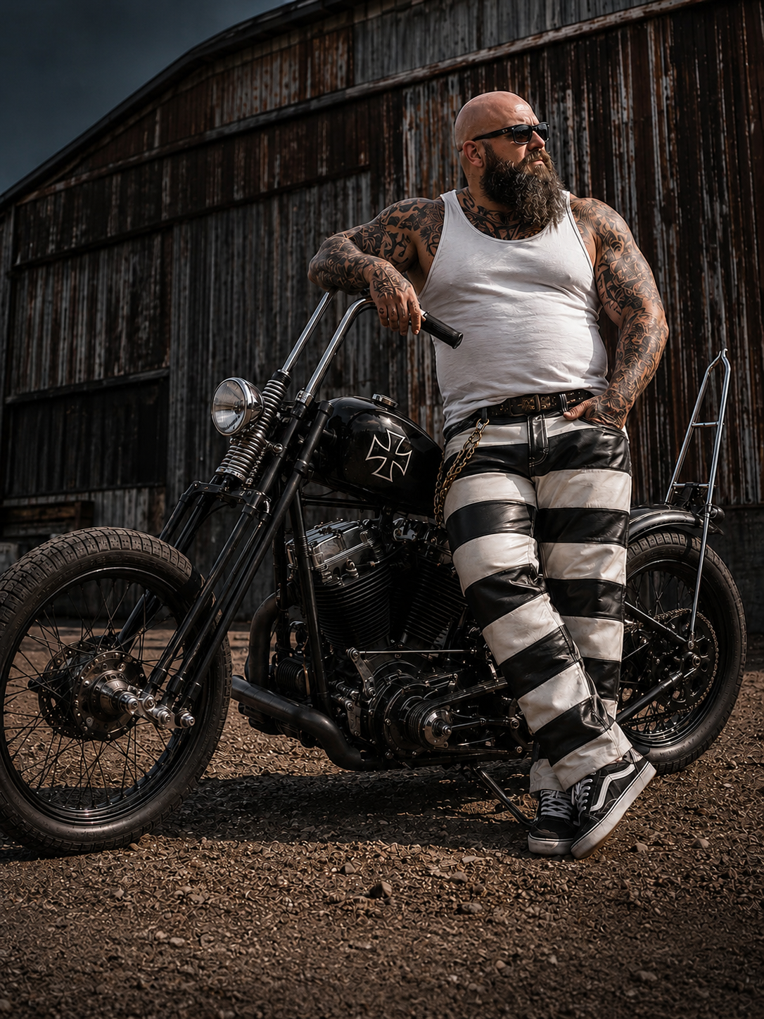 Svarog England Leather Prison Pants Japan Style