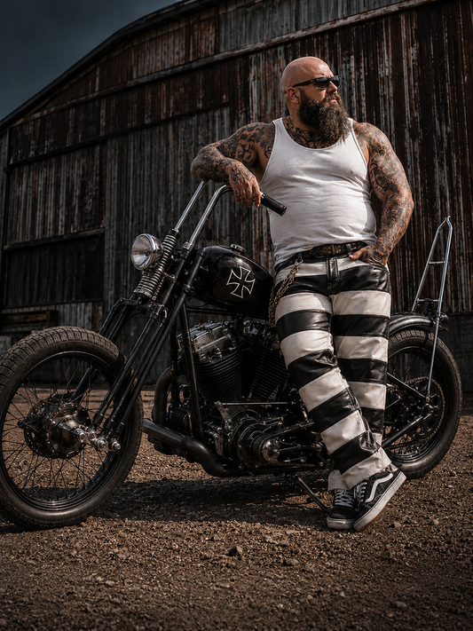 Svarog England Leather Prison Pants Japan Style